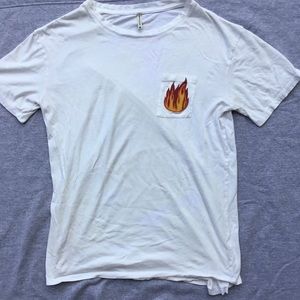 Emma and Sam oversized fire tee